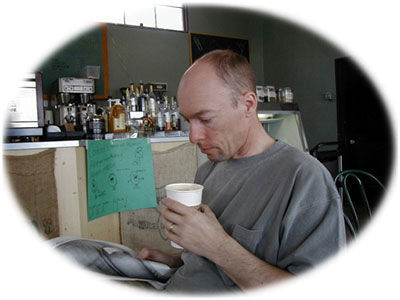 Reading the paper with a flat white